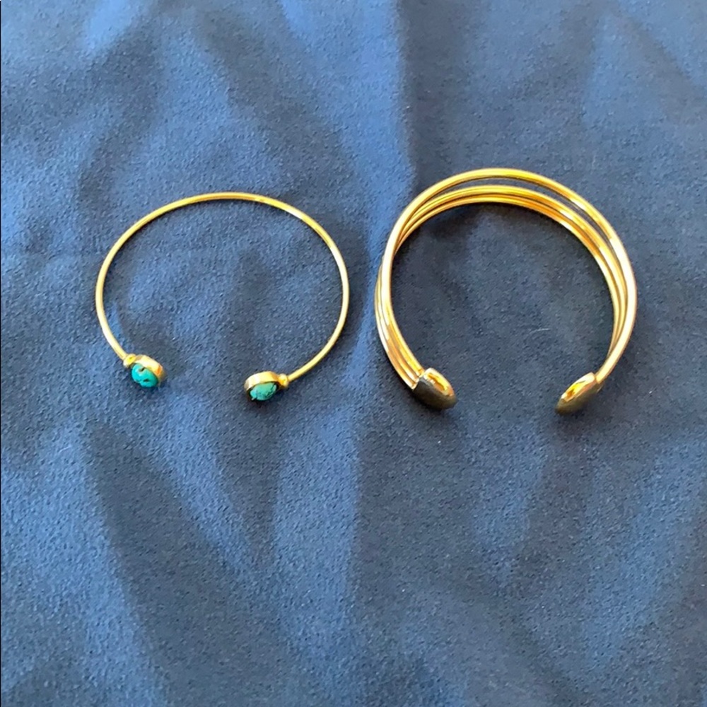 Gold plated cuffs